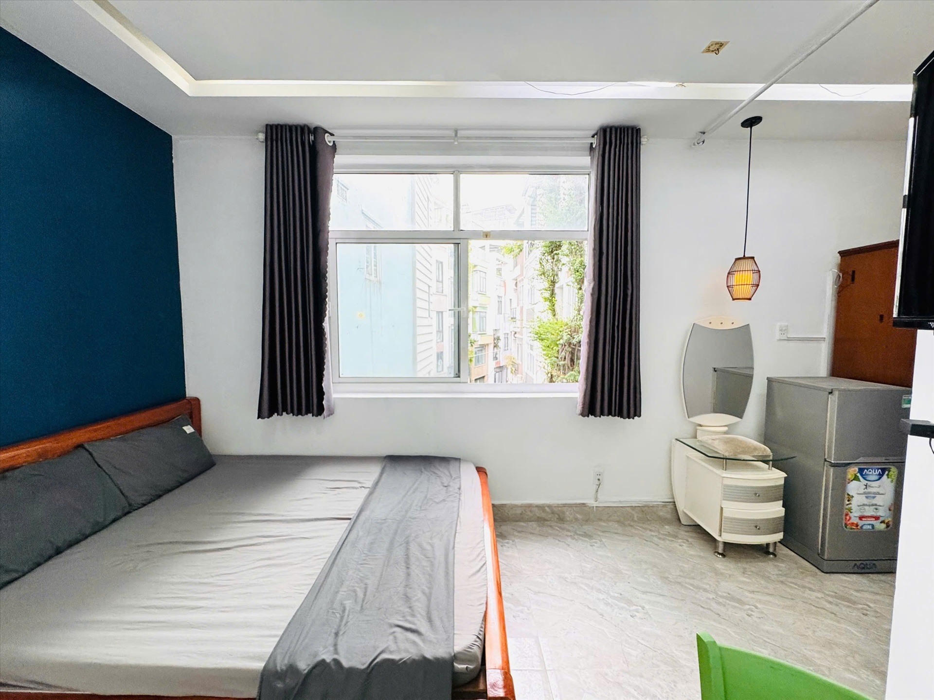 Phòng trọ Studio 25m2 tại K&M Residence Cách Mạng Tháng 8 - Quận 3 - Phòng ngủ