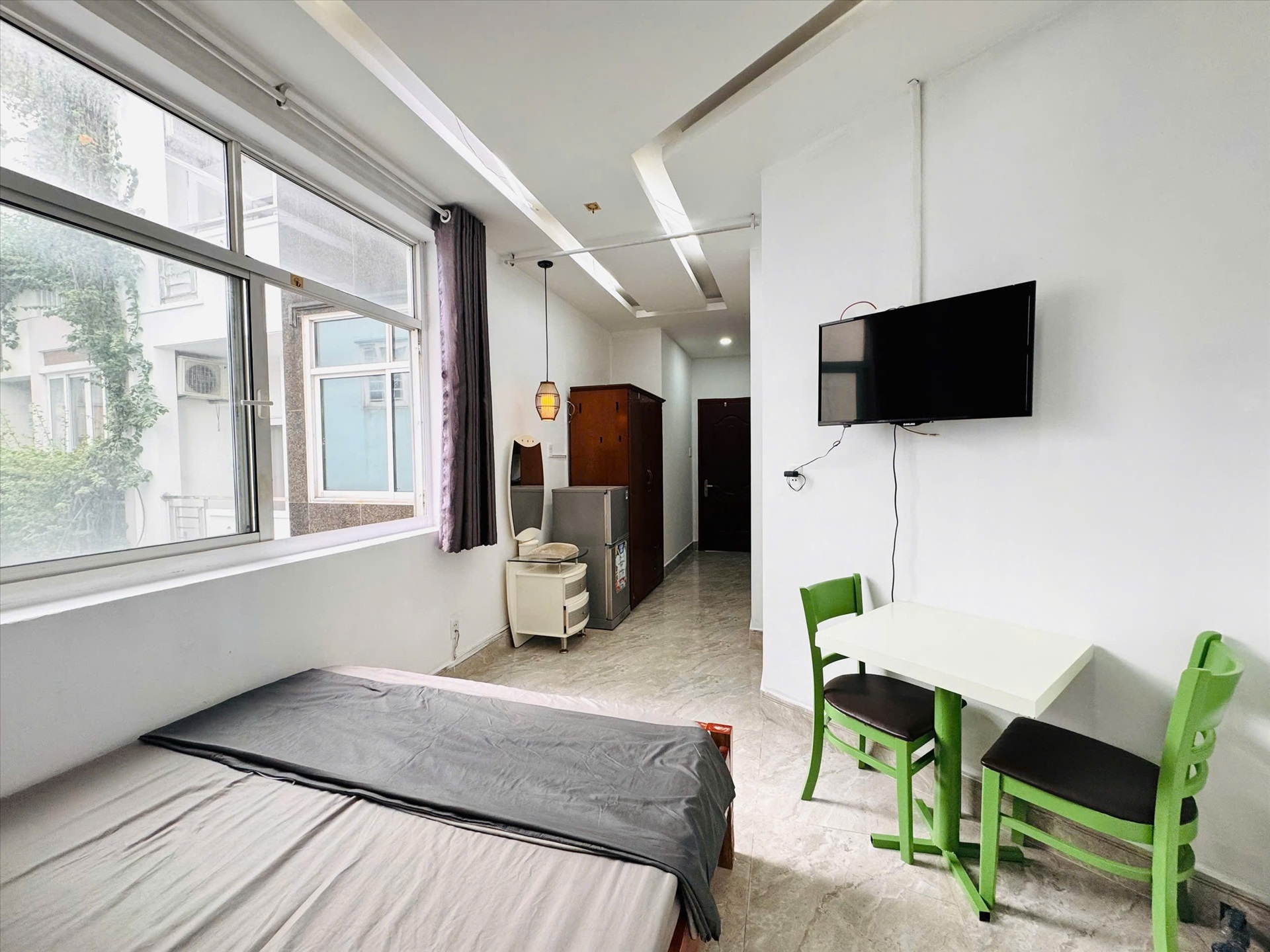 Phòng trọ Studio 25m2 tại K&M Residence Cách Mạng Tháng 8 - Quận 3 - Phòng ngủ