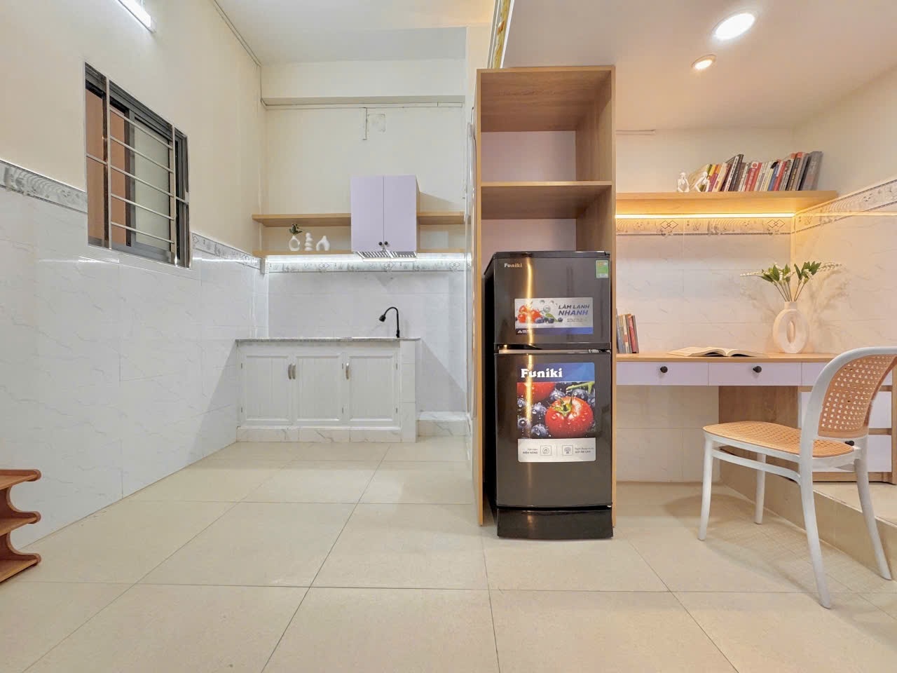 Phòng trọ Duplex 25m2 tại AH Home Hồ Văn Huê - Phú Nhuận - Phòng bếp