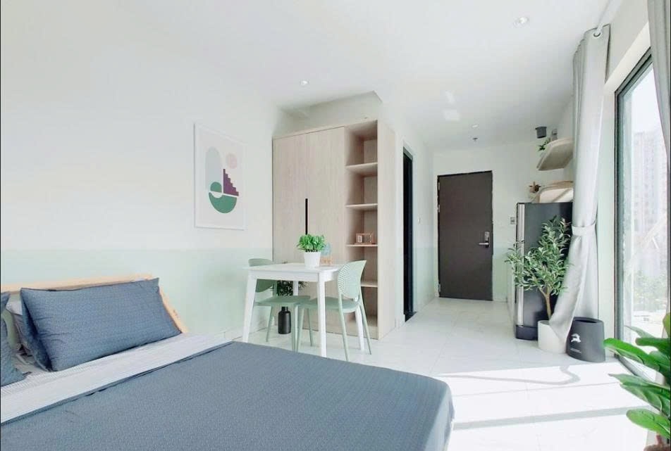 Phòng trọ Studio 20m2 tại PTC House Nguyễn Duy Trinh - Quận 2 - Phòng ngủ
