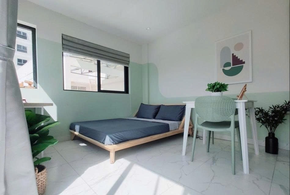 Phòng trọ Studio 20m2 tại PTC House Nguyễn Duy Trinh - Quận 2 - Phòng ngủ
