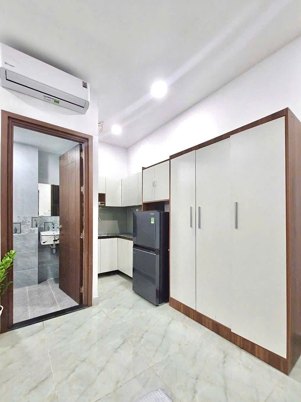 Phòng trọ Studio 30m2 tại CH Home Phan Bội Châu - Bình Thạnh - Phòng ngủ