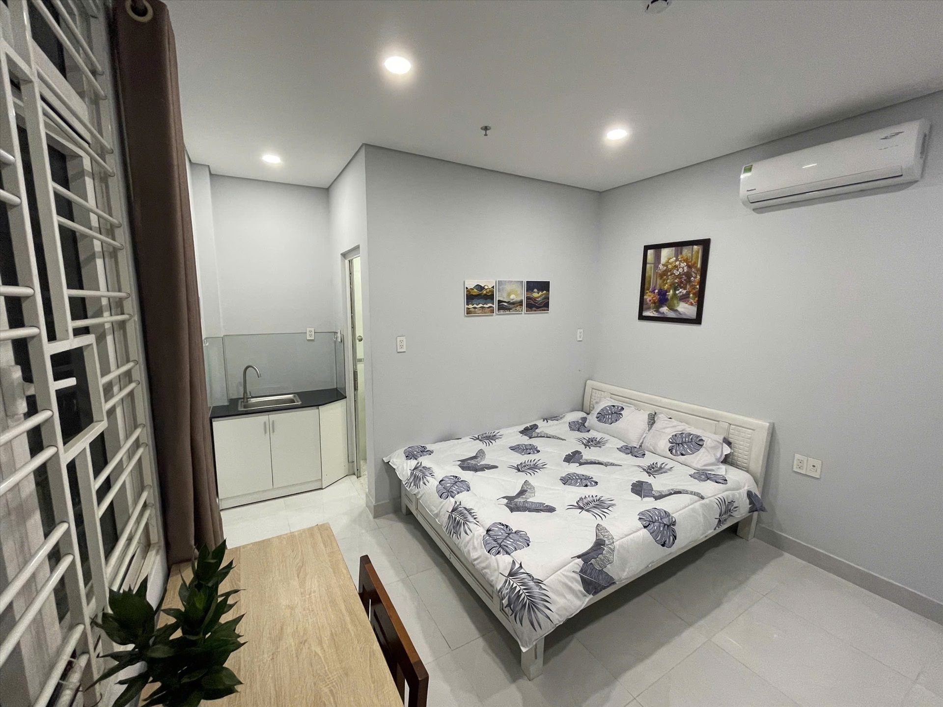 Phòng trọ Studio 30m2 tại CM Home Bùi Đình Túy - Bình Thạnh - Phòng ngủ