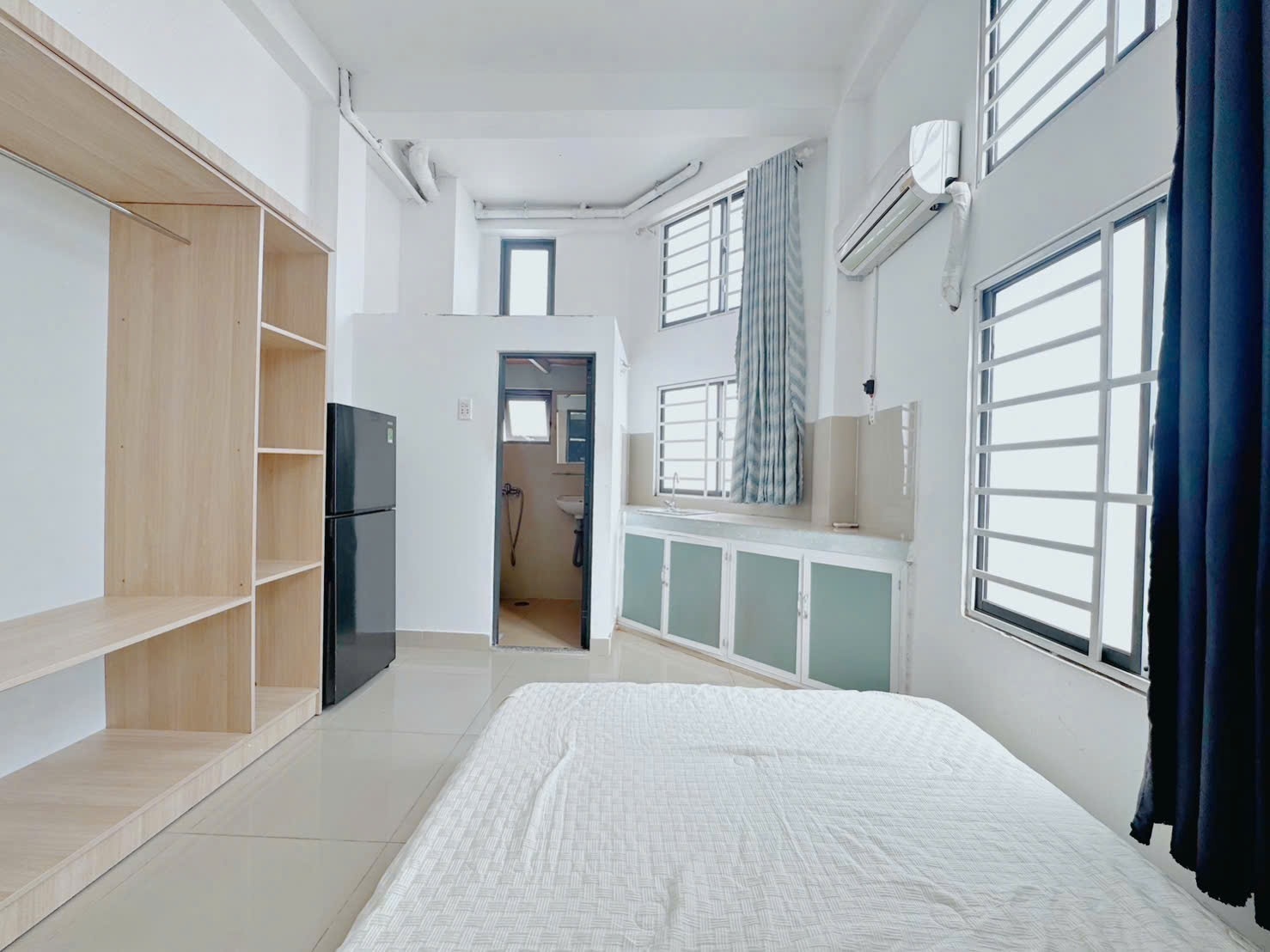 Phòng trọ Studio 20m2 tại Uncle House Bùi Đình Tuý - Bình Thạnh - Phòng ngủ