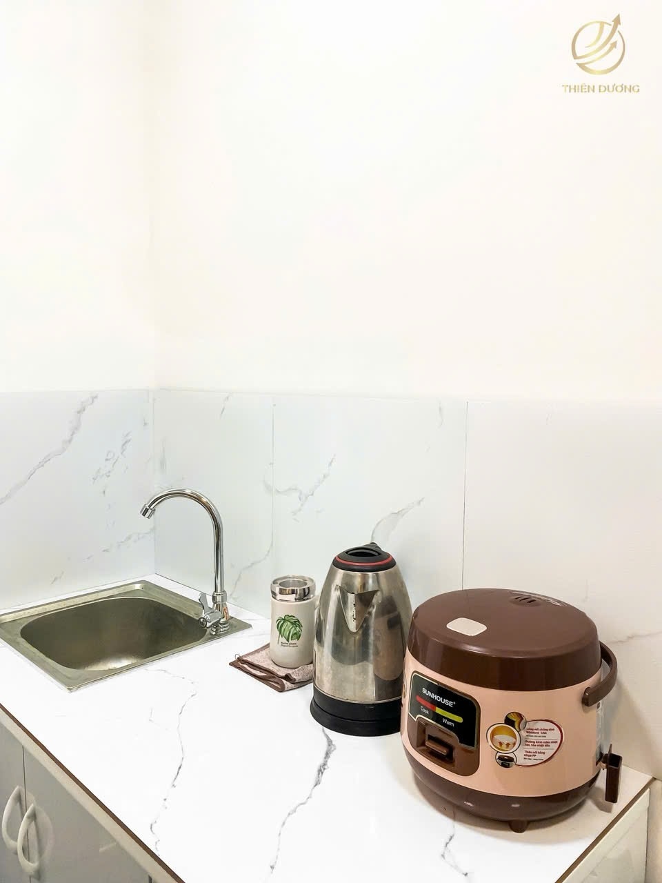 Phòng trọ Studio 25m2 tại TD House Phan Văn Hân - Bình Thạnh - Phòng bếp