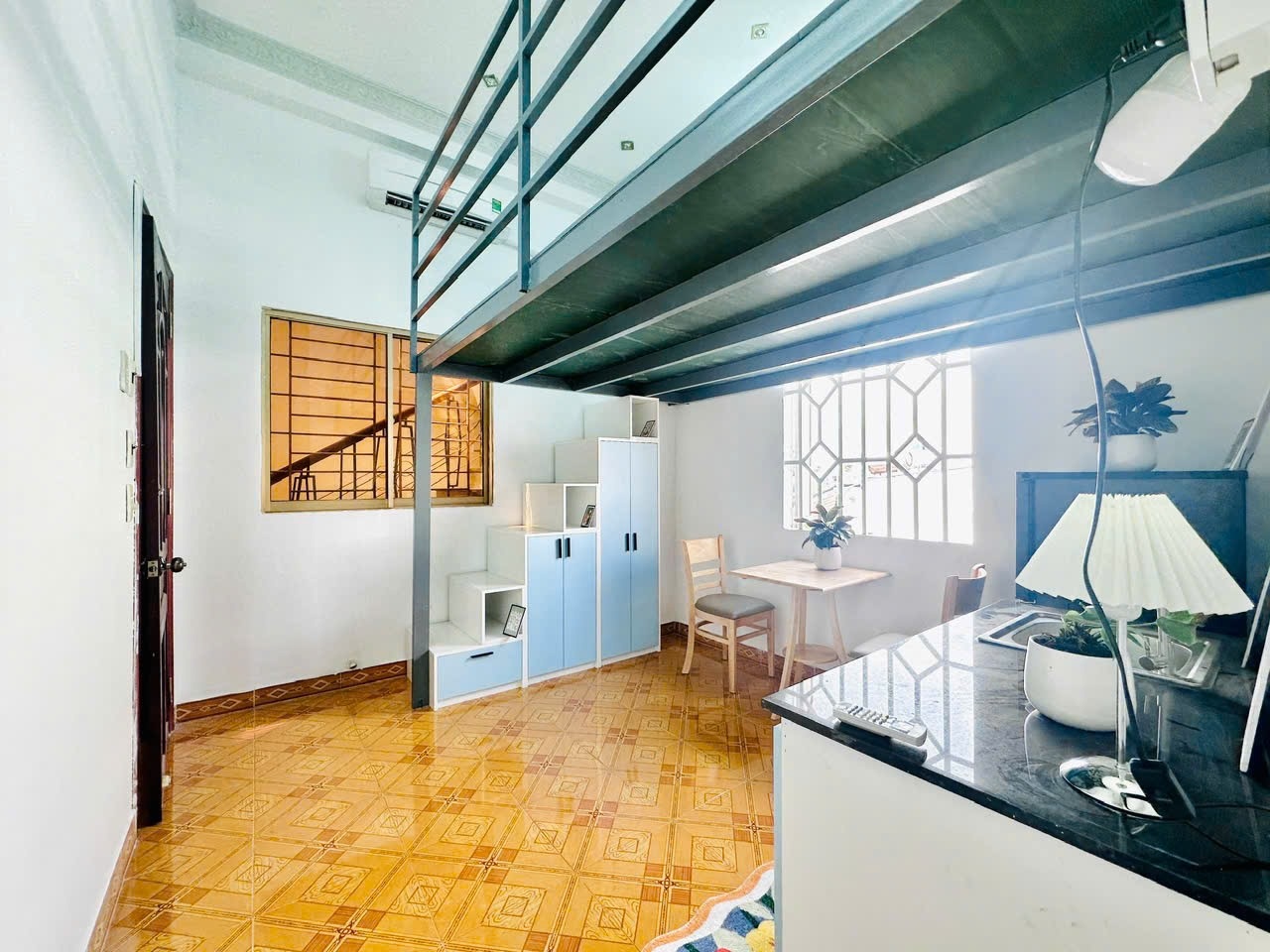 Phòng trọ Duplex 25m2 tại AK Home Nguyễn Thượng Hiền - Bình Thạnh - Phòng khách