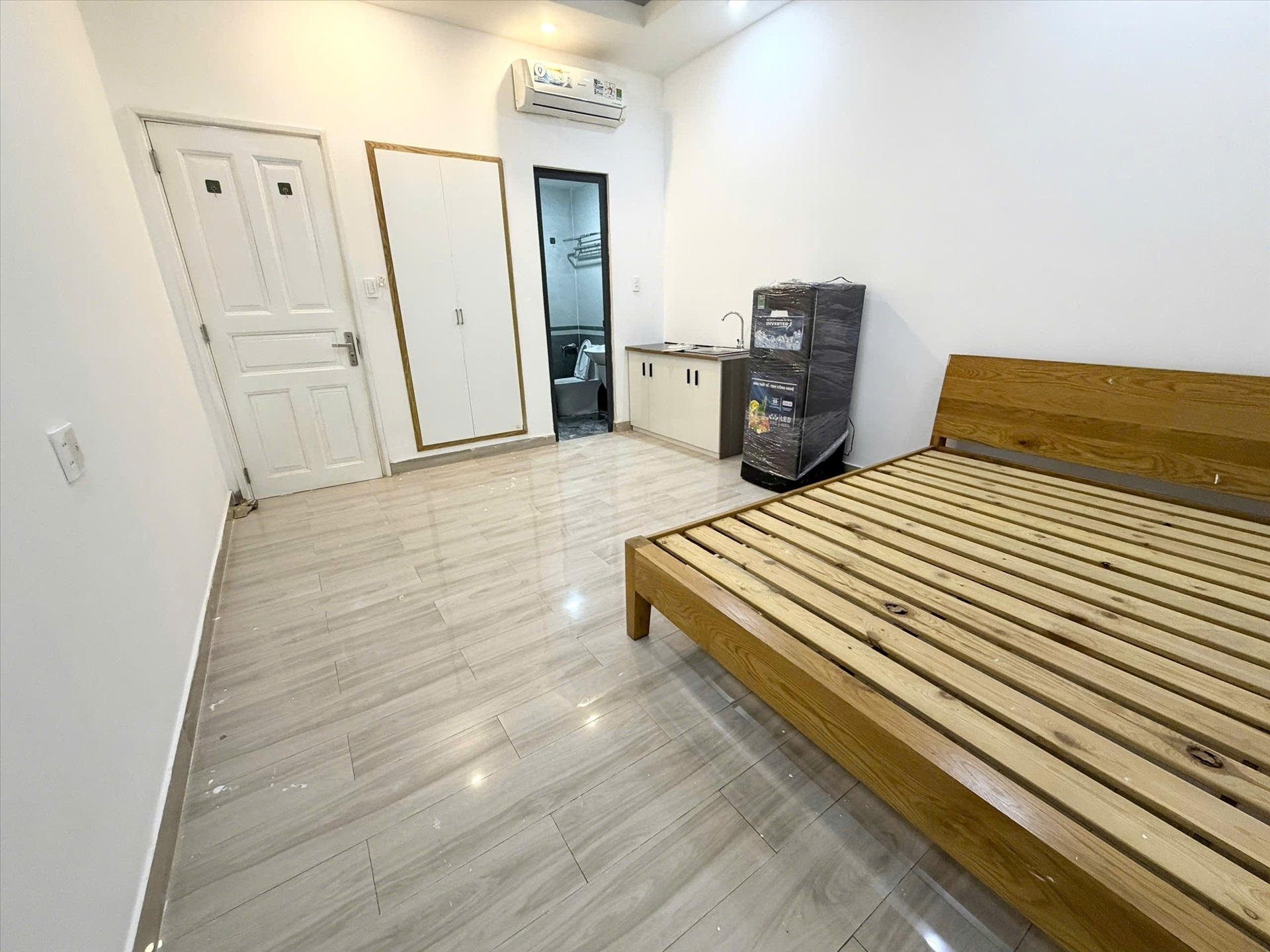 Phòng trọ Studio 25m2 tại AT House Lê Đức Thọ - Gò Vấp - Phòng ngủ