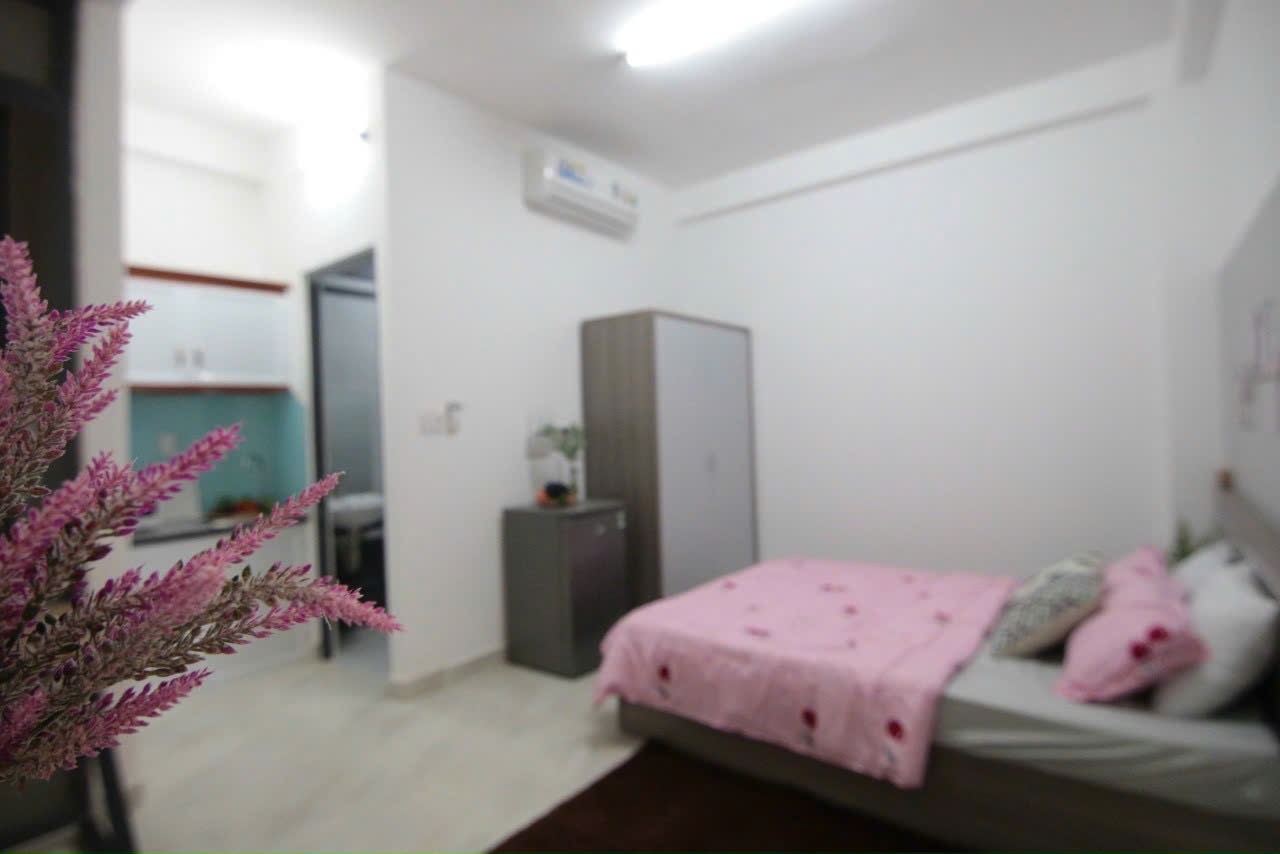 Phòng trọ Studio 25m2 tại Phúc Gia House Nơ Trang Long - Bình Thạnh - Phòng ngủ