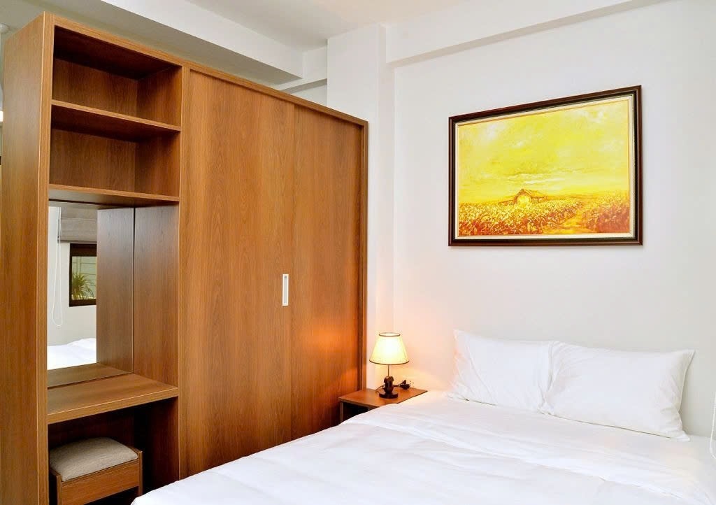 Phòng trọ Studio 32m2 tại PC House Nguyễn Văn Huyên - Cầu Giấy  - Phòng ngủ