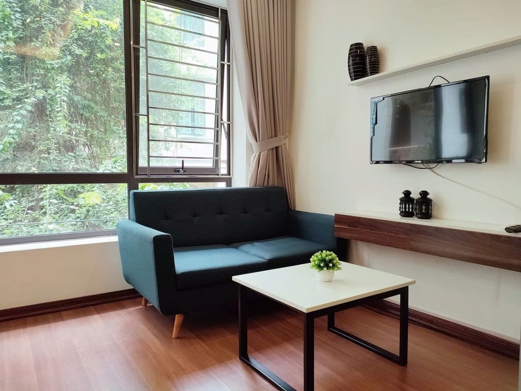 Phòng trọ Studio 38m2 tại PTC House Trần Quốc Hoàn - Cầu Giấy  - Phòng khách