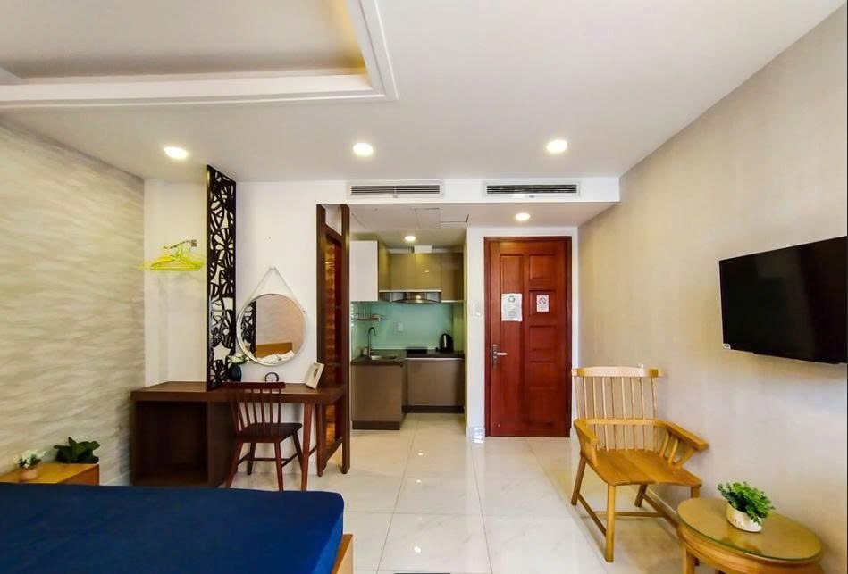 Phòng trọ Studio 25m2 tại PTC House 1 Lê Thị Riêng - Quận 1 - Phòng ngủ