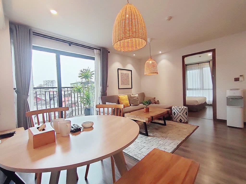 Phòng trọ 1 Phòng ngủ 42m2 tại PTC House Bính Câu - Đống Đa  - Phòng khách