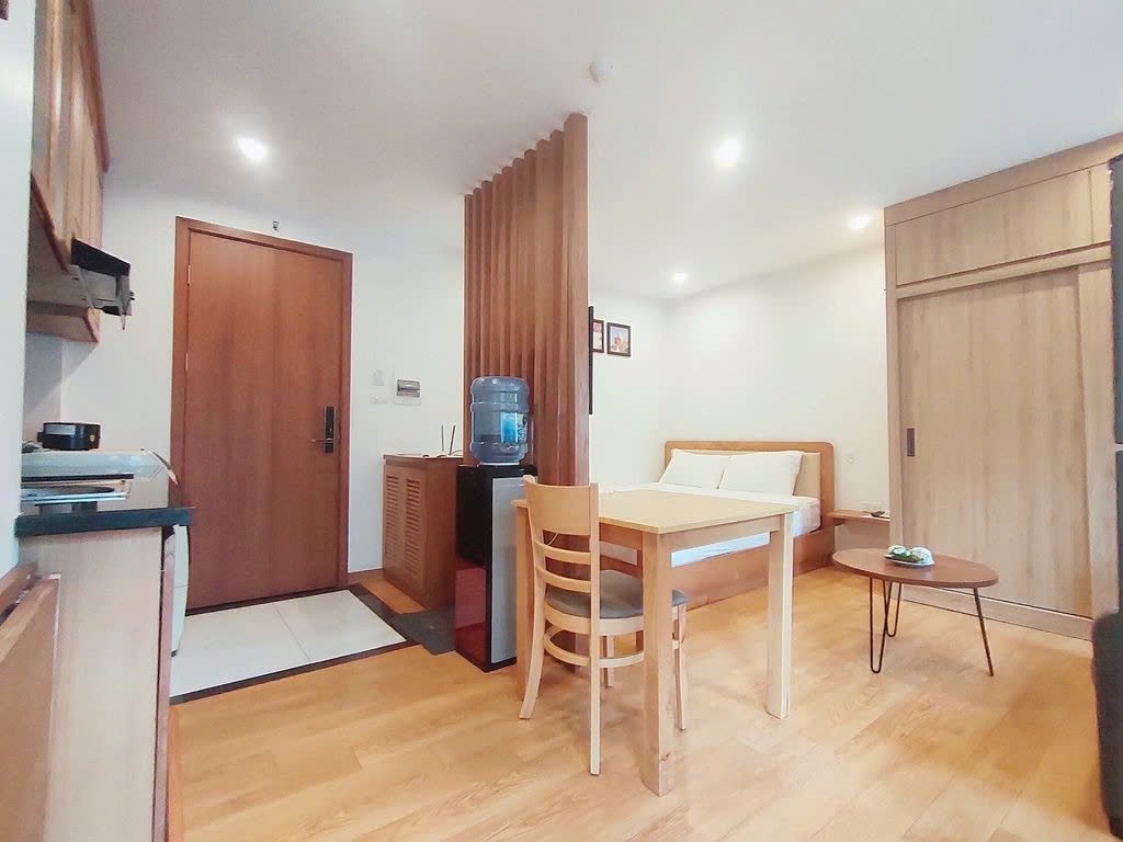 Phòng trọ Studio 35m2 tại PTC House Linh Lang - Ba Đình  - Phòng bếp