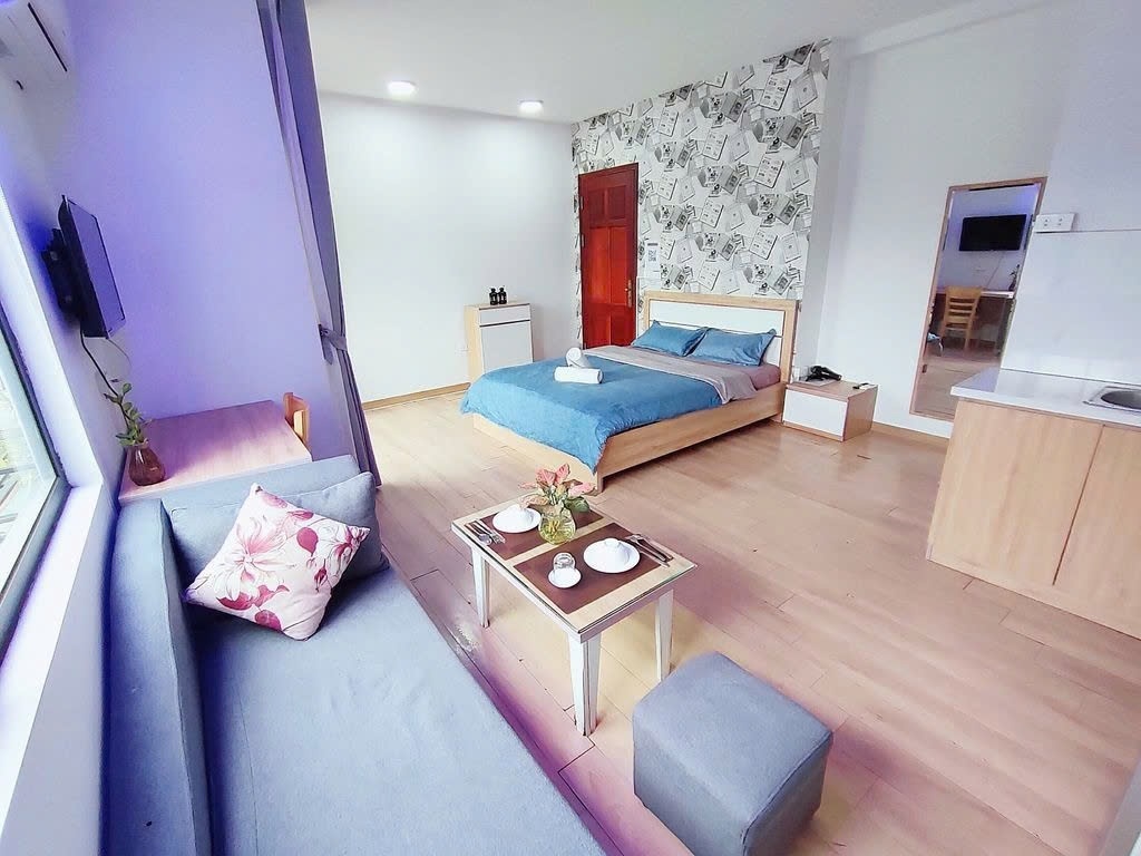 Phòng trọ Studio 30m2 tại PTC House Giảng Võ - Ba Đình  - Phòng ngủ