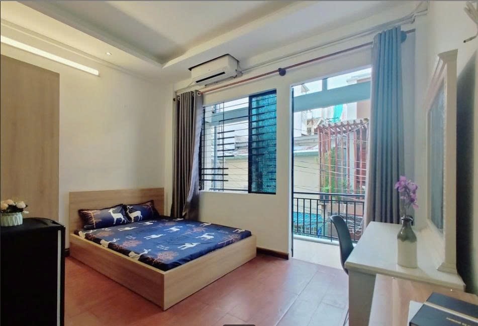 Phòng trọ Studio 20m2 tại PTC House 4 Trần Hưng Đạo - Quận 1 - Phòng ngủ