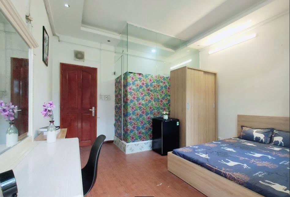 Phòng trọ Studio 20m2 tại PTC House 4 Trần Hưng Đạo - Quận 1 - Phòng ngủ