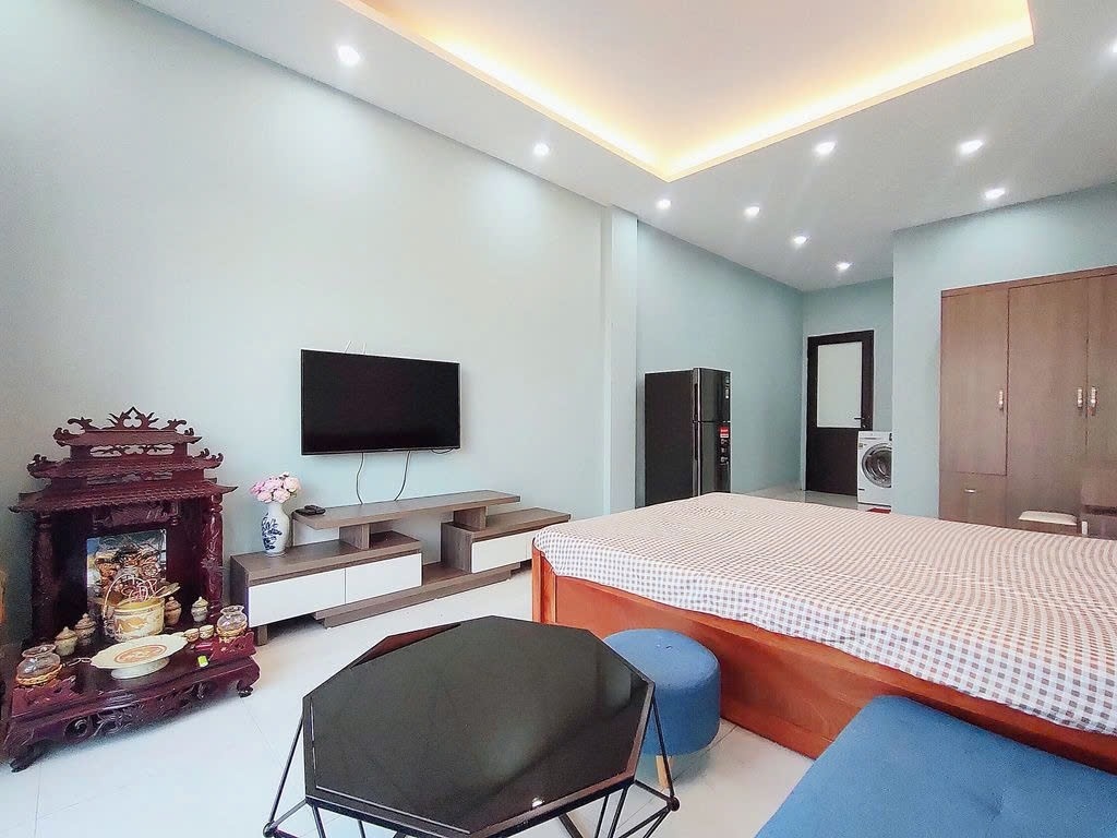 Phòng trọ Studio 35m2 tại PTC House Thổ Quan - Đống Đa - Phòng khách