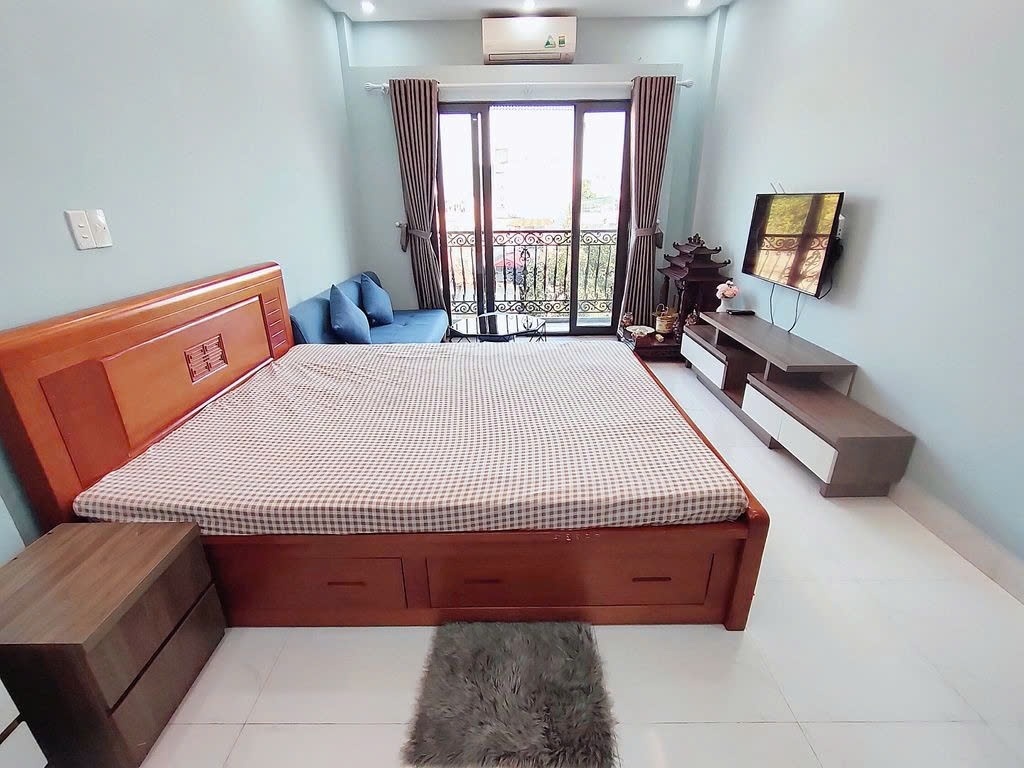 Phòng trọ Studio 35m2 tại PTC House Thổ Quan - Đống Đa - Phòng ngủ