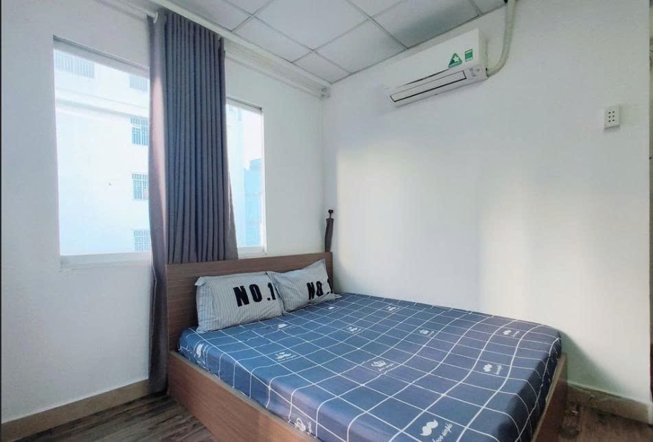 Phòng trọ Studio 25m2 tại PTC House Bến Vân Đồn - Quận 4 - Phòng ngủ