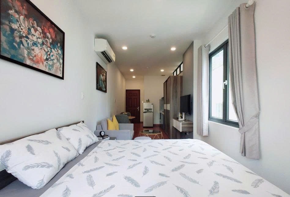 Phòng trọ Studio 30m2 tại PTC House 2 Hồ Hảo Hớn - Quận 1 - Phòng ngủ