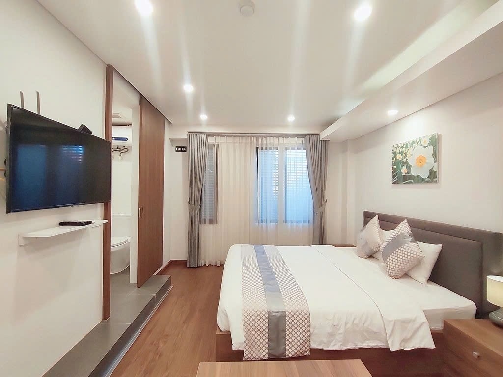 Phòng trọ Studio 35m2 tại PTC House Tức Mặc - Hoàn Kiếm  - Phòng ngủ