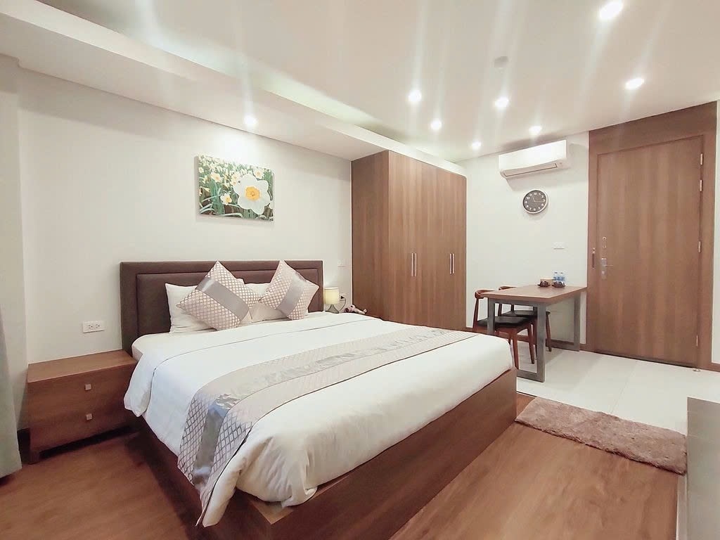 Phòng trọ Studio 35m2 tại PTC House Tức Mặc - Hoàn Kiếm  - Phòng ngủ