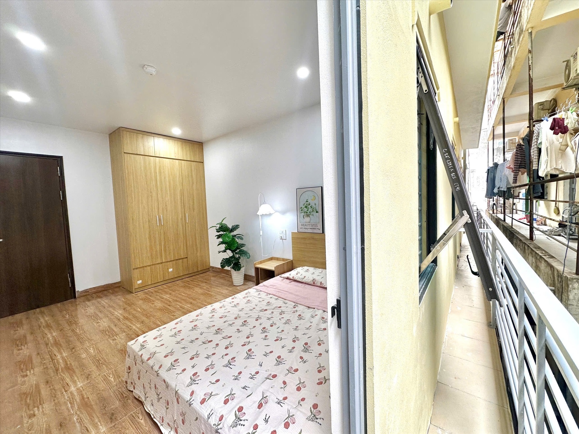 Phòng trọ Studio 25m2 tại Timehouse 7 Mỹ Đình - Nam Từ Liêm - Ban công