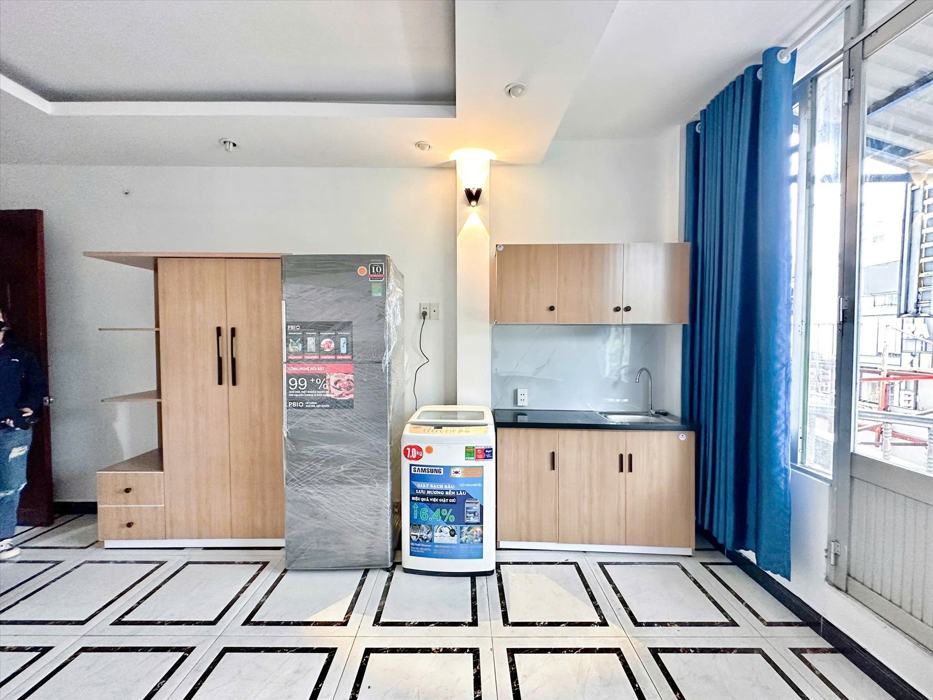 Phòng trọ Studio 30m2 tại TT House Lê Văn Sỹ - Quận 3 - Phòng bếp