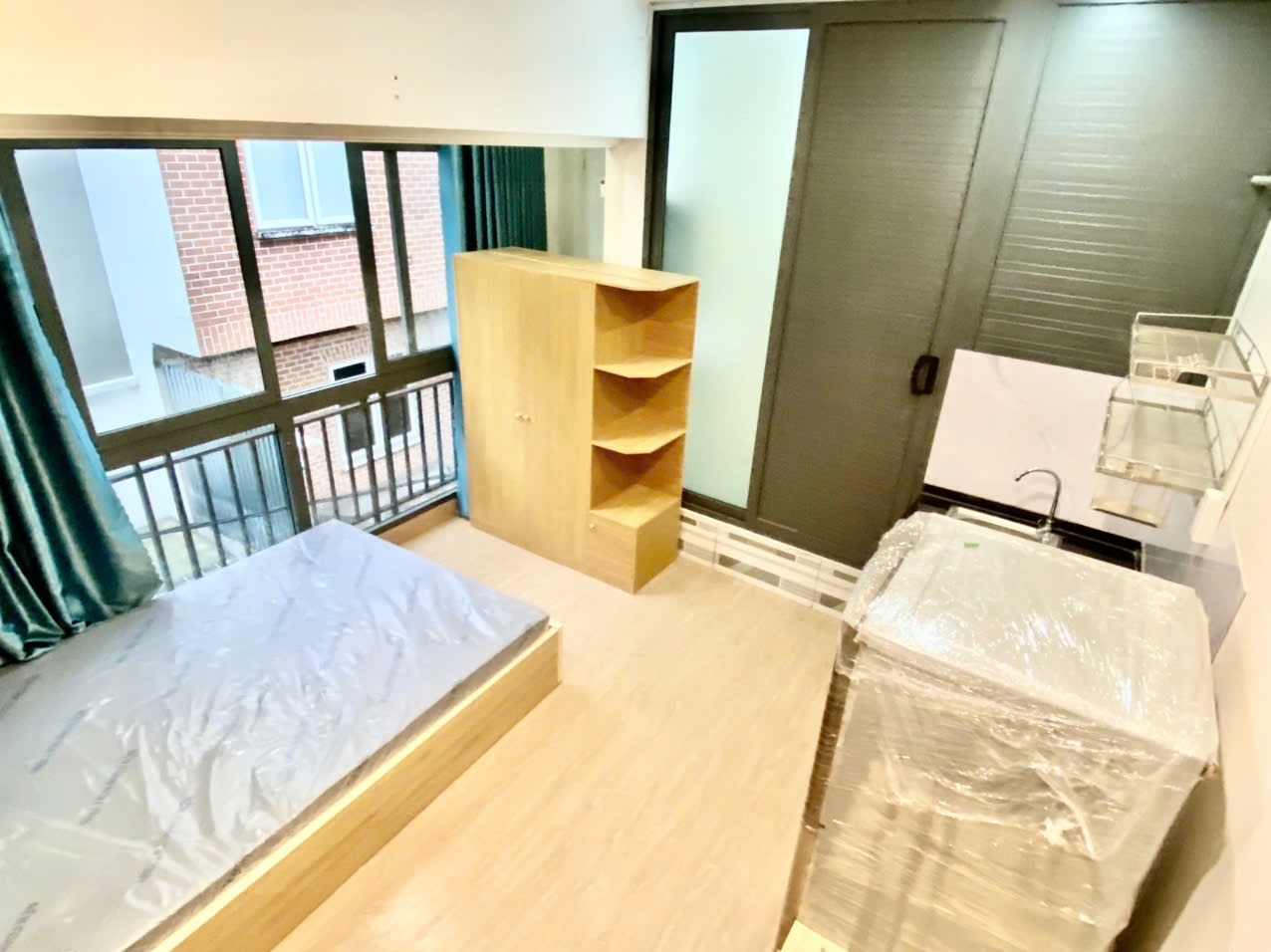 Phòng trọ Studio 25m2 tại AT House Lê Lai - Tân Bình - Phòng ngủ