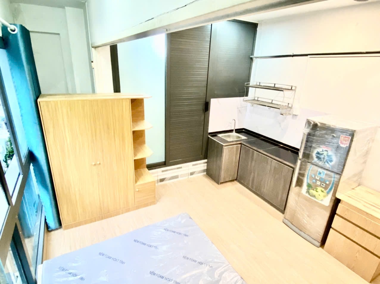 Phòng trọ Studio 25m2 tại AT House Lê Lai - Tân Bình - Phòng ngủ