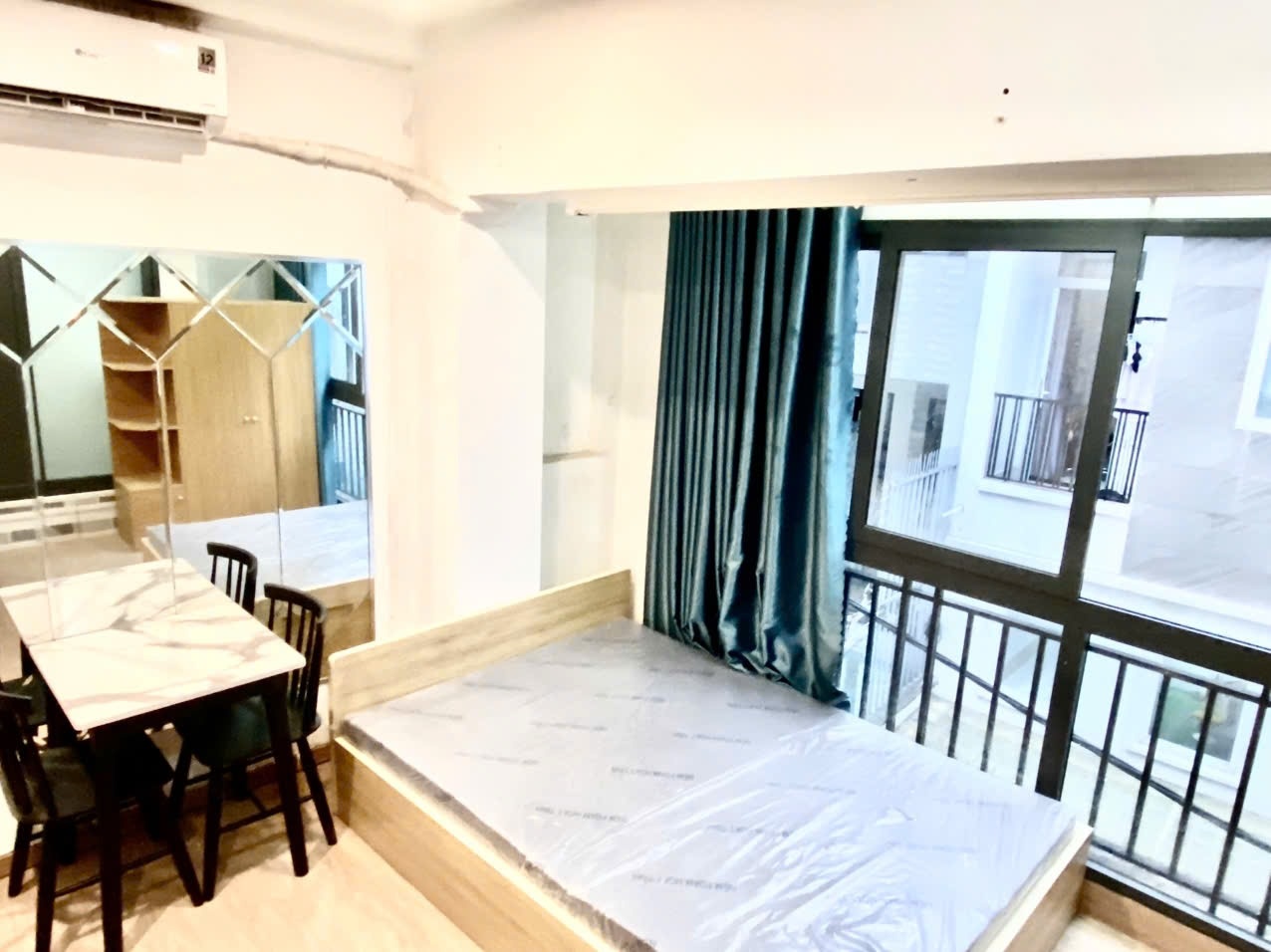 Phòng trọ Studio 25m2 tại AT House Lê Lai - Tân Bình - Phòng ngủ