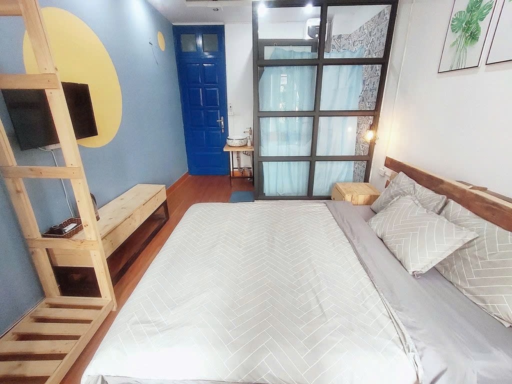 Phòng trọ Studio 25m2 tại PTC House Hàng Bồ - Hoàn Kiếm  - Phòng ngủ