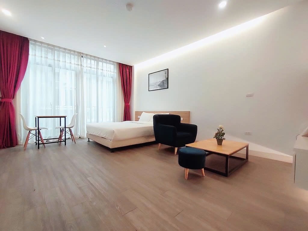 Phòng trọ Studio 35m2 tại PTC House Dốc Tam Đa - Tây Hồ - Phòng ngủ