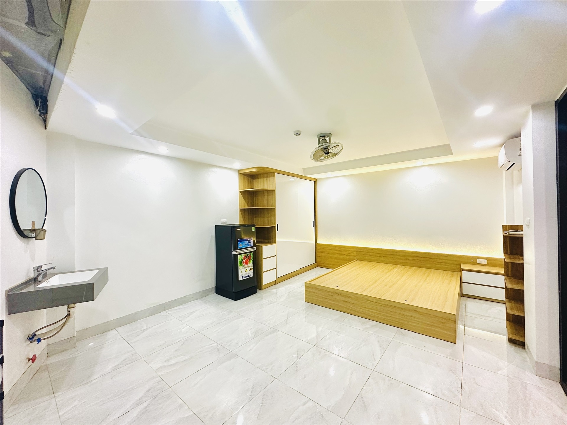 Phòng trọ Studio 35m2 tại 4PS Housing 2 Trần Khát Chân - Hai Bà Trưng - Phòng ngủ