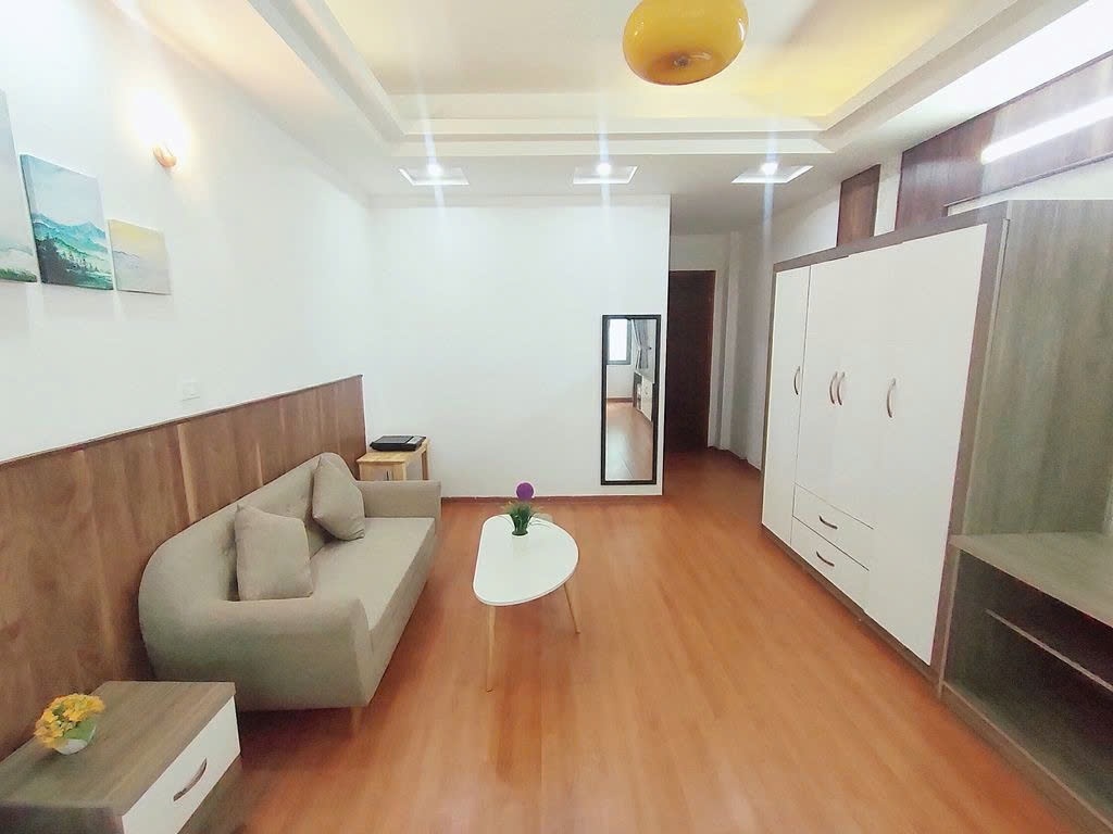 Phòng trọ Studio 30m2 tại PTC House Nguyễn Thị Định - Cầu Giấy  - Phòng khách