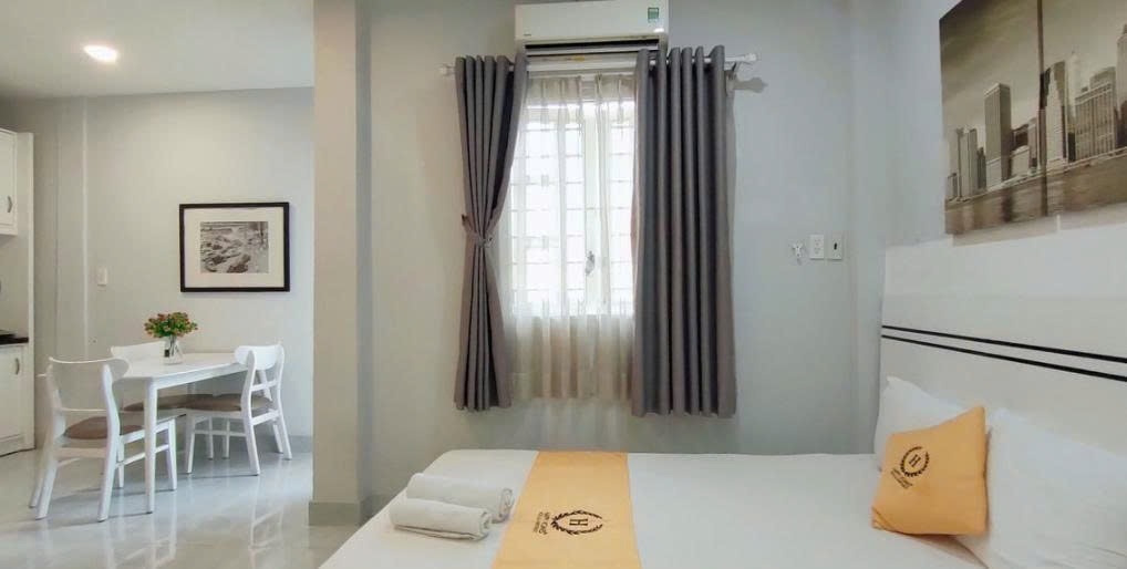 Phòng trọ Studio 35m2 tại PTC House 2 Lê Thị Riêng - Quận 1 - Phòng ngủ