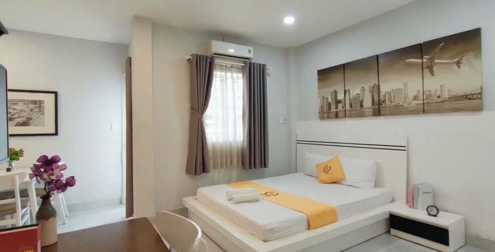 Phòng trọ Studio 35m2 tại PTC House 2 Lê Thị Riêng - Quận 1 - Phòng ngủ