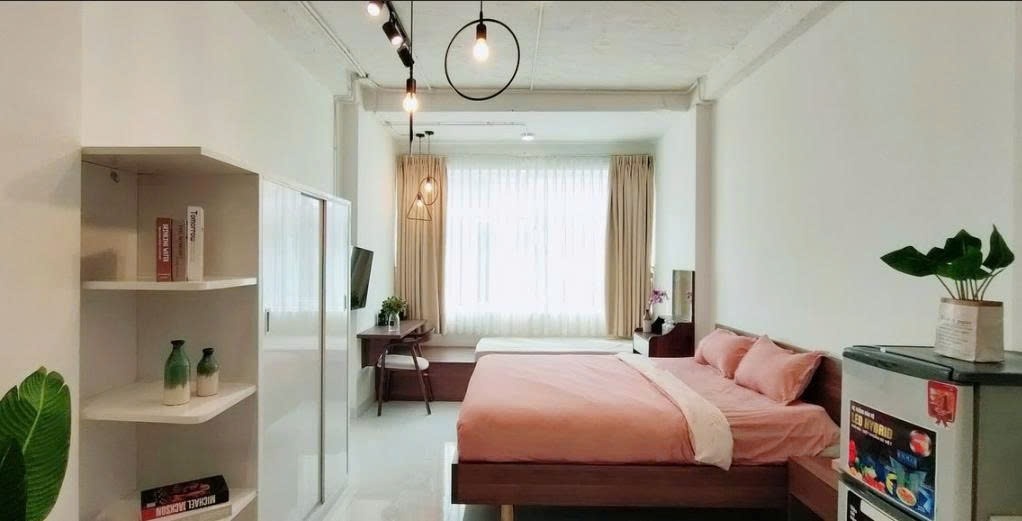 Phòng trọ Studio 35m2 tại PTC House 3 Lê Thị Riêng - Quận 1 - Phòng ngủ