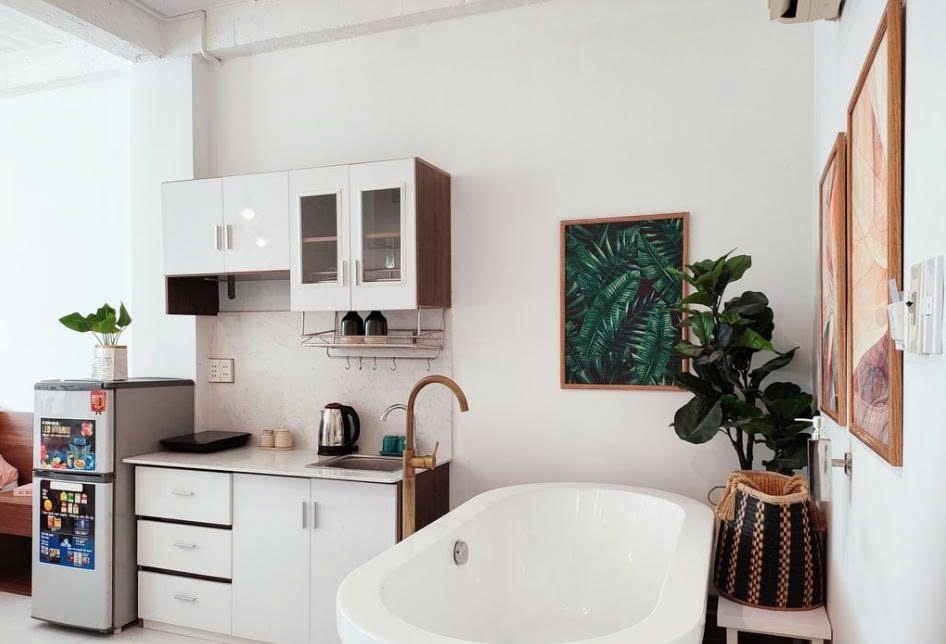 Phòng trọ Studio 35m2 tại PTC House 3 Lê Thị Riêng - Quận 1 - Phòng bếp