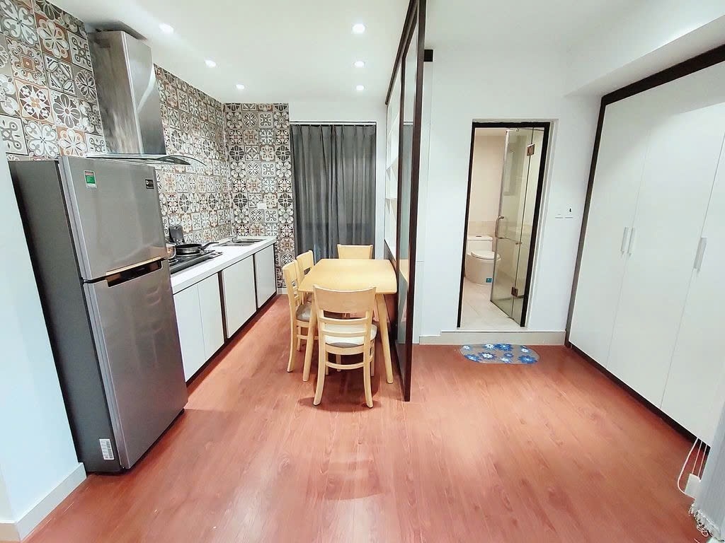 Phòng trọ Studio 40m2 tại PTC House Trương Công Giai - Cầu Giấy  - Phòng bếp