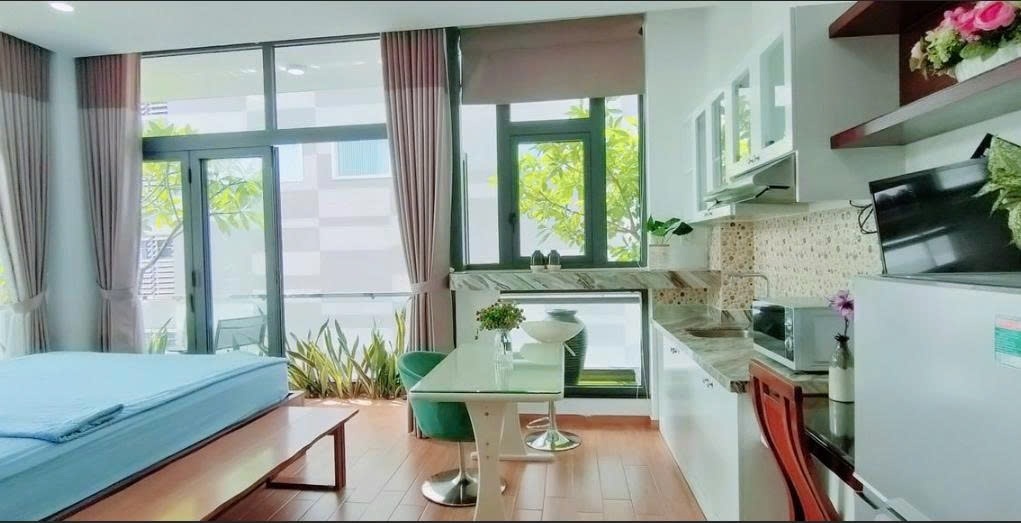 Phòng trọ Studio 30m2 tại PTC House 1 Cao Thắng - Quận 3 - Phòng bếp