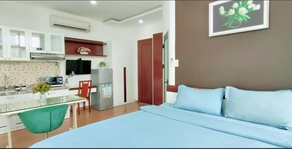 Phòng trọ Studio 30m2 tại PTC House 1 Cao Thắng - Quận 3 - Phòng ngủ