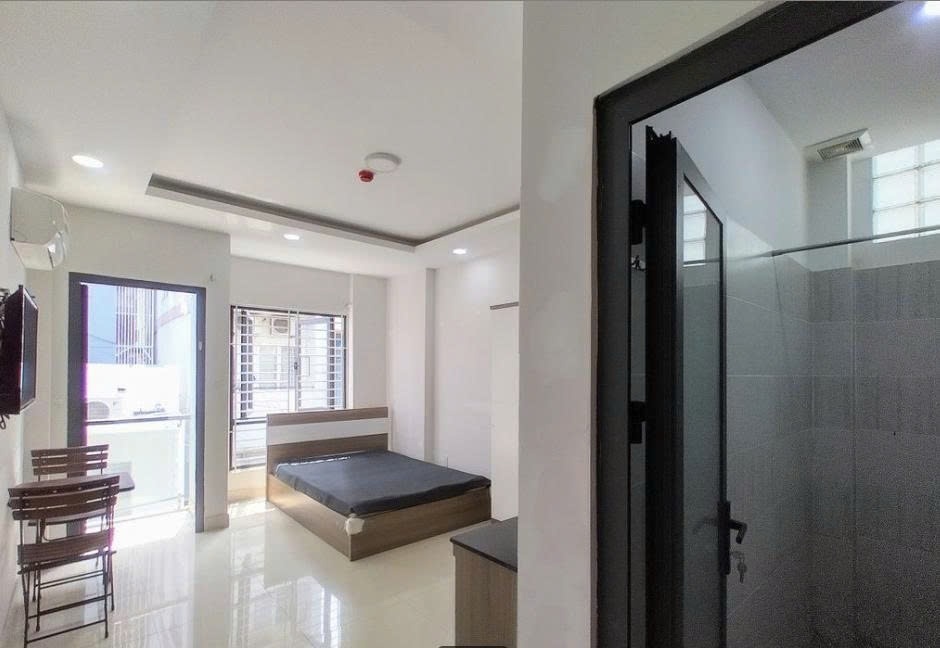 Phòng trọ Studio 20m2 tại PTC House 1 Tôn Thất Tùng - Quận 1 - Phòng ngủ