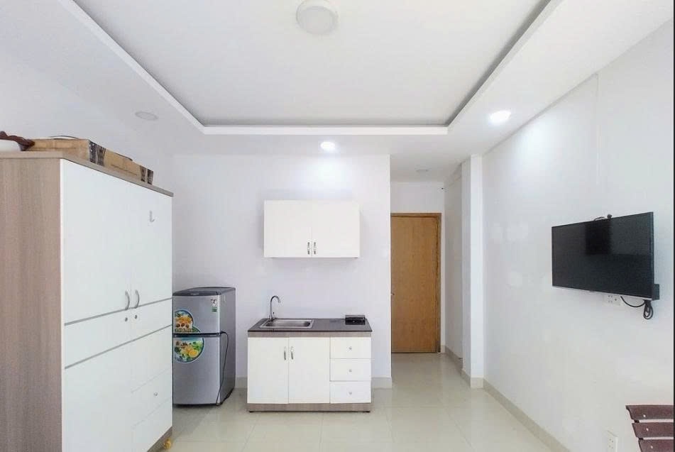 Phòng trọ Studio 20m2 tại PTC House 1 Tôn Thất Tùng - Quận 1 - Phòng bếp