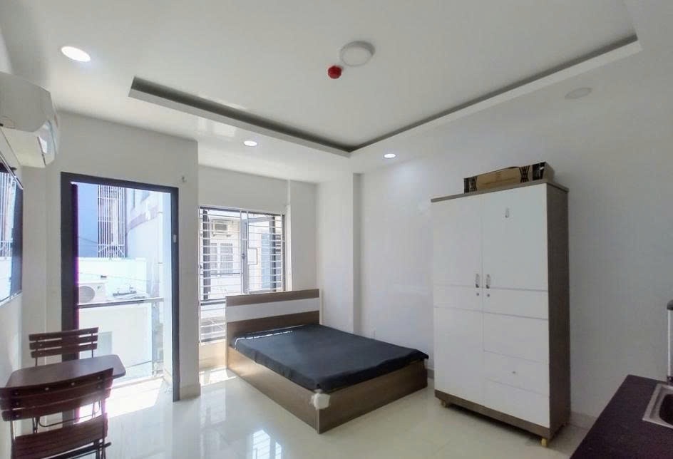 Phòng trọ Studio 20m2 tại PTC House 1 Tôn Thất Tùng - Quận 1 - Phòng ngủ