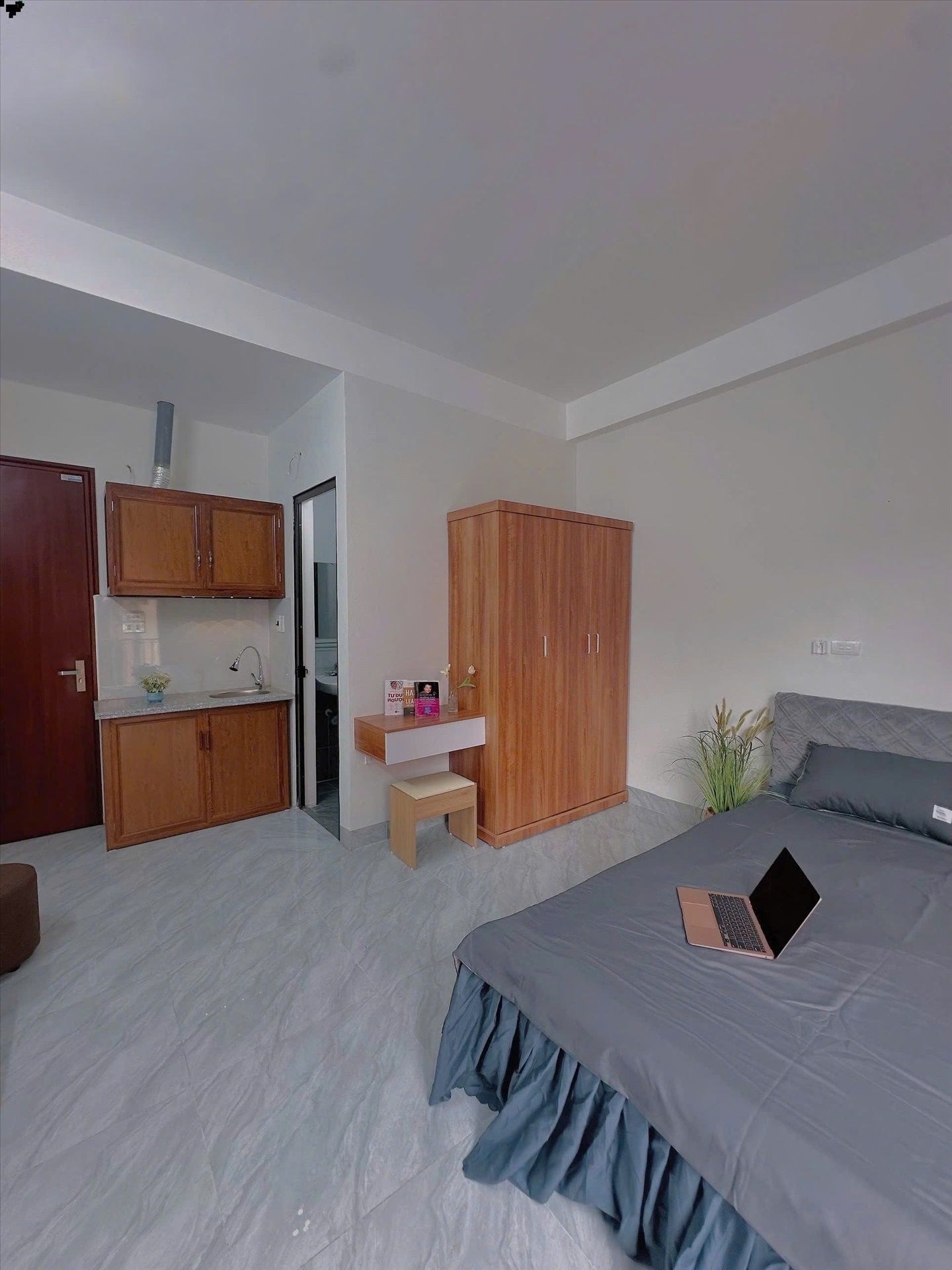 Phòng trọ Studio 30m2 tại B1House Cầu Giấy - Cầu Giấy - Phòng ngủ