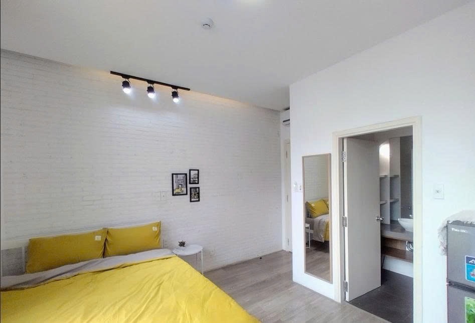 Phòng trọ Studio 35m2 tại PTC House 1 Hai Bà Trưng - Quận 1 - Phòng ngủ