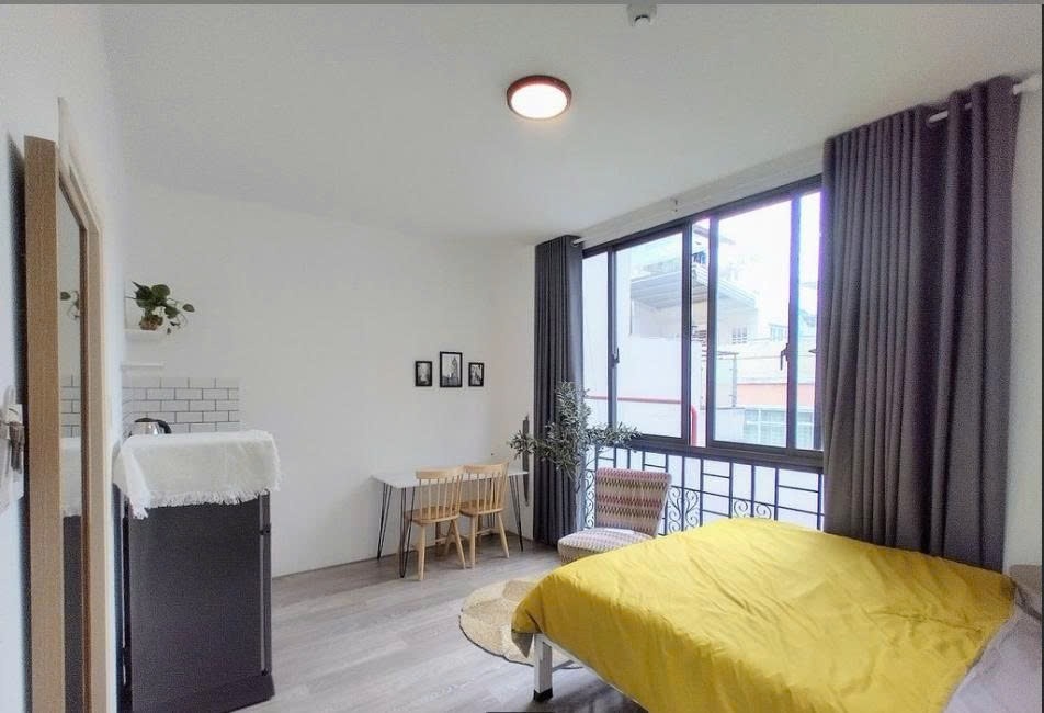 Phòng trọ Studio 35m2 tại PTC House 1 Hai Bà Trưng - Quận 1 - Phòng ngủ