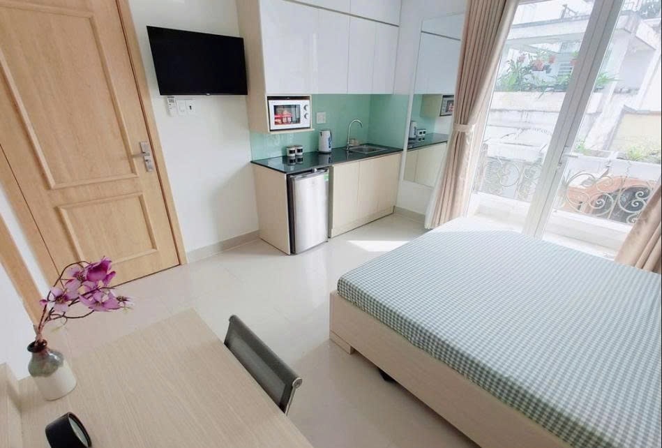 Phòng trọ Studio 20m2 tại PTC House 2 Võ Thị Sáu - Quận 3 - Phòng ngủ