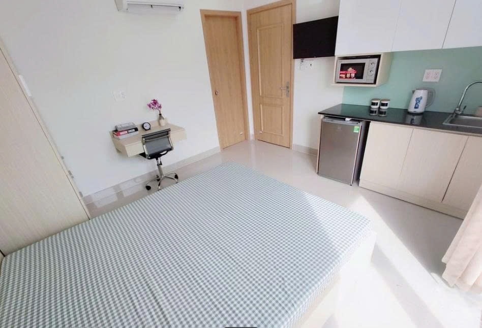 Phòng trọ Studio 20m2 tại PTC House 2 Võ Thị Sáu - Quận 3 - Phòng ngủ